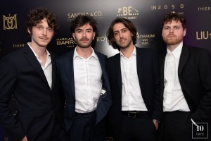 Victor Taieb, Maxime Zanet, Gaspard Meier et Louis Blin - Soirée à la suite Sandra & Co lors du 76ème Festival International du Film de Cannes le 24 mai 2023. © Aurelio Stella