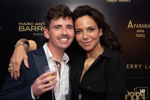 Yoann Latouche et  Sandra Sisley - Soirée à la suite Sandra & Co lors du 76ème Festival International du Film de Cannes le 24 mai 2023. © Aurelio Stella