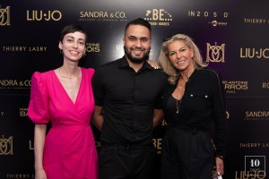 Heba Meffre, Sama Nabil et Caroline Margeridon - Soirée à la suite Sandra & Co lors du 76ème Festival International du Film de Cannes le 24 mai 2023. © Aurelio Stella