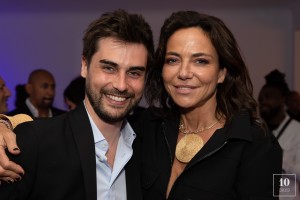 Stephen Manas et Sandra Sisley - Soirée à la suite Sandra & Co lors du 76ème Festival International du Film de Cannes le 24 mai 2023. © Aurelio Stella