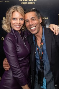 Sylvie Tellier et Hassan Guerar - Soirée à la suite Sandra & Co lors du 76ème Festival International du Film de Cannes le 25 mai 2023. © Aurelio Stella