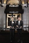 Chiara Ferragni and Hublot CEO Ricardo Guadalupe officially opening the Hublot Milano Boutique
